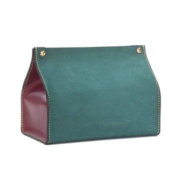 DIY材料包 花卉系牛奶盒面紙套 皮革衛生紙套 大  M1-040