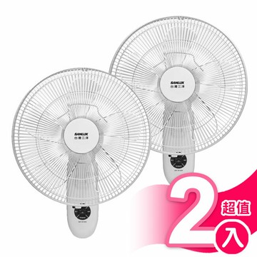 超值2入組【SANLUX台灣三洋】14吋DC馬達遙控壁扇 SBF-W14DR