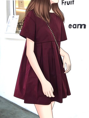 娃娃裙寬松顯瘦短款小個子150cm顯高減齡少女學院風學生純色夏季