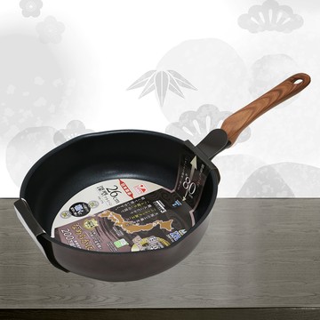 日本製和樂亭IH大金不沾深型炒鍋-26cm