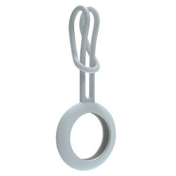 UniSync AirTag 追蹤定位防丟 經典素色矽膠吊飾保護套  1個  灰色