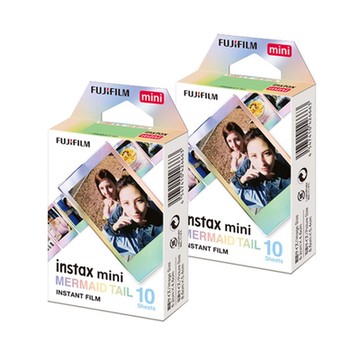 富士 instax mini MERMAID TAIL 美人魚漸層底片(粉彩色) 2盒 (2入共20張)