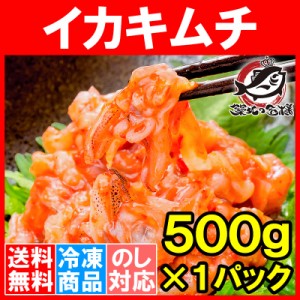 送料無料 イカキムチ いかキムチ 500g たっぷり業務用の新鮮イカキムチ いか イカ 海鮮キムチ ご飯のお供 海鮮惣菜 刺身 韓国風 酒の肴