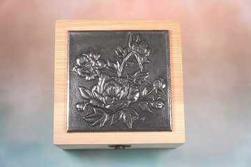 錫雕綻放收納盒收納盒