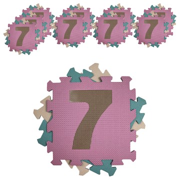 心樂家 莫蘭迪色系巧拼地墊 數字 Set  10個  32 x 32cm