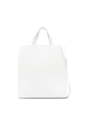 MSGM - minimal square shape bag - women - Calf Leather - One Size - White