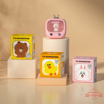 新款LINE萌寵TV加濕器usb迷你學生宿舍少女心保濕空氣補水大霧量