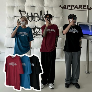【APPAREL】韓國🇰🇷簡約CHICAGO芝加哥短T 英文短T 字母短T 城市短T