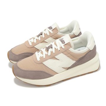 New Balance 休閒鞋 370 男鞋 女鞋 棕 米 復古 拼接 麂皮 NB 膠底 U370VF-D