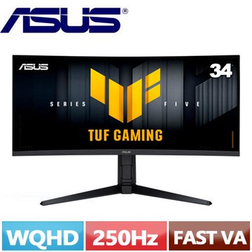 ASUS華碩 34型 TUF Gaming VG34WQML5A  曲面電競螢幕
