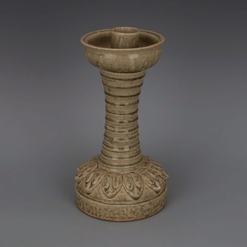 西晉 越窯青釉跳刀紋油燈 仿古老貨出土舊貨瓷器古典家居裝飾收藏