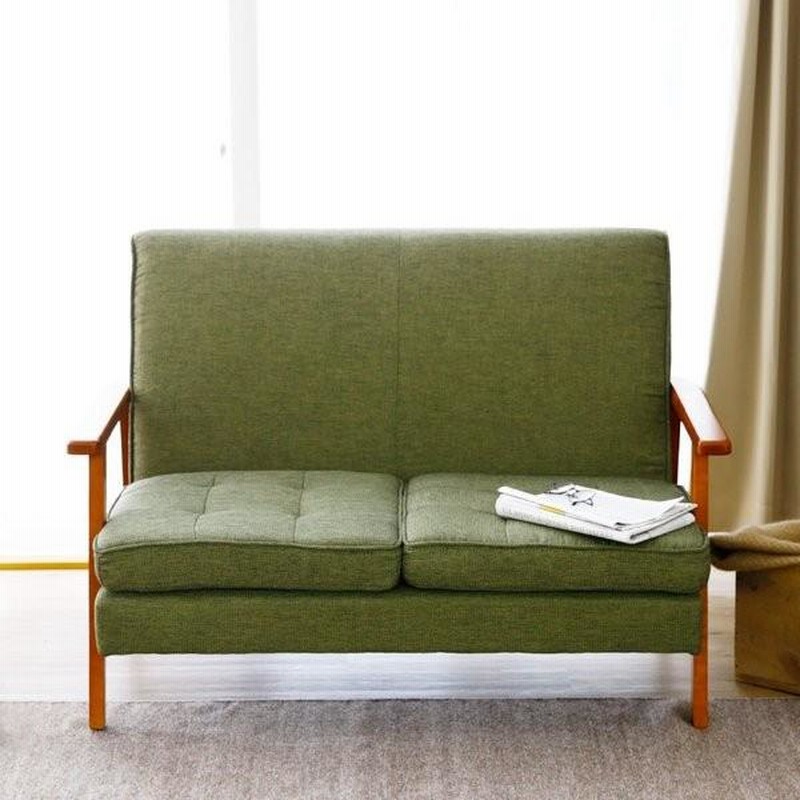 ミッドセンチュリー風 2人掛けソファ おしゃれなミッドセンチュリー