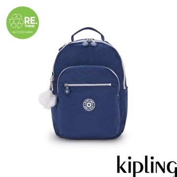 『首爾包』Kipling (網路獨家款)拼接藍機能手提後背包-SEOUL S