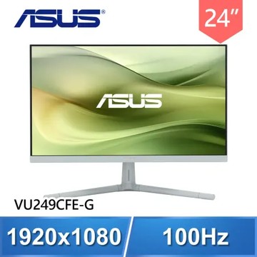 ASUS 華碩 VU249CFE-G 24型 IPS 100Hz 護眼螢幕《綠》