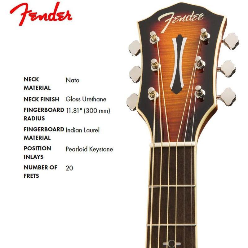 Fender エレキアコースティックギター FA-235E Concert, Sunburst ソフトケース付属