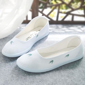 包郵原創平底鞋帆布鞋女鞋學生鞋休閑古風漢服鞋古裝服低幫中國風