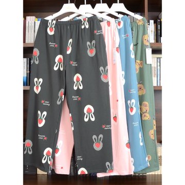 胖MM女200斤大碼純棉柔軟加肥加大四季春秋夏薄家居褲睡褲可外穿