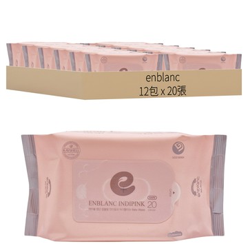 enblanc 輕柔木槿花 純水濕紙巾隨身包  1入  12包