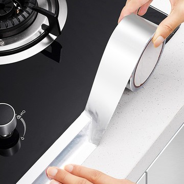 鋁箔膠帶厚度0.15m寬3cm廚房瓦斯爐密封條 美縫貼防霉膠帶 耐高溫防水防油隔熱防黴膠帶