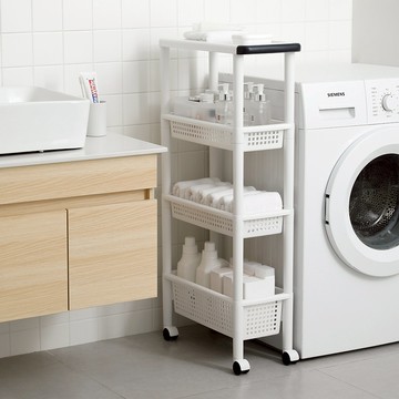 日本 天馬 Unifit 22CM四層收納置物架(附輪)-DIY