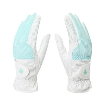 Descente 迪桑特 高爾夫手套 女裝 防滑矽膠 白藍 DR22WFGL42-LBLG