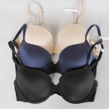 E出口夏季透氣冰絲光面文胸薄款無痕有鋼圈防下垂大碼胖MM內衣