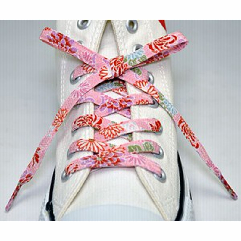 メール便 和柄靴紐ノーマル スニーカー用靴ひも おしゃれな平紐 色柄多数ちりめんメンズレディースクツヒモ 日本製シューレース 色102 通販 Lineポイント最大1 0 Get Lineショッピング