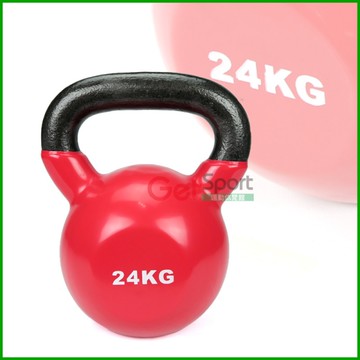 浸膠壺鈴24公斤(24kg壺鈴/甩啞鈴/包膠壺鈴/拉環啞鈴/重訓/核心肌群/GetSport)