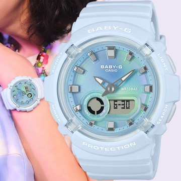 CASIO 卡西歐 BABY-G 扎染圖案雙顯手錶 BGA-280TD-2A