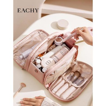 化妝包2023新款便攜化妝刷收納袋旅行隨身大容量洗漱化妝品收納包