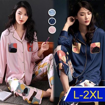 【韓國K.W.】韓國專櫃完美時尚家居服套裝(親膚/舒適/休閒/睡衣)