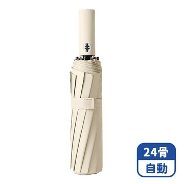 【咪咪購物】VID 雨傘 折疊傘 24骨｜自動｜梧桐米｜一秒快速開合