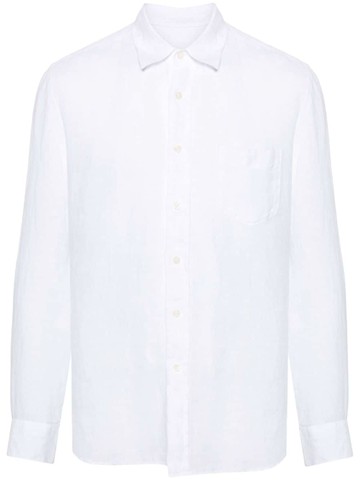 120% Lino - linen buttoned shirt - men - Linen/Flax - S - White