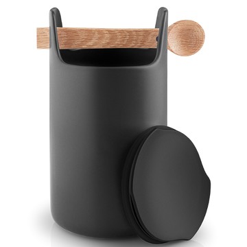 Evasolo 收納工具筒附蓋 & 湯匙 20cm 黑色