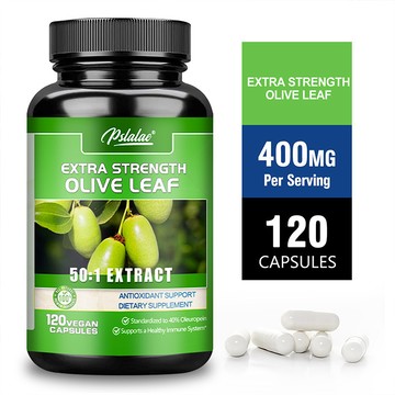 Pslalae 橄欖葉 50:1萃取物400毫克🌳，美國原裝進口，60/120粒