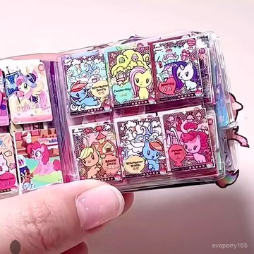 小紅書免剪裁小馬寶莉mini卡冊手工diy解壓豆豆本碧琪小卡冊禮物