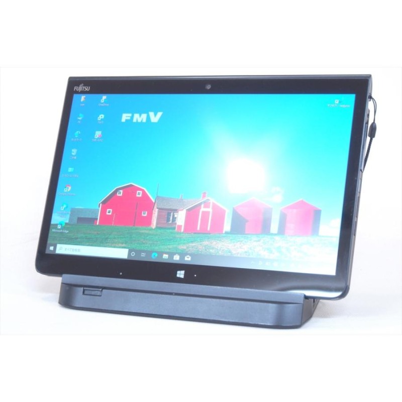 即配】拡張クレードル付！13.3型FHDタッチ液晶！ハイスペック防水タブレット！arrows Tab Q775/K i5-5300U 4G  SSD128G Office Win10 | LINEショッピング