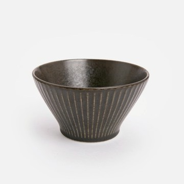 查莉強化瓷碗13cm 楹采霧黑