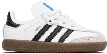 adidas Kids 白色 Samba OG 婴儿运动鞋