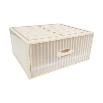KEYWAY 聯府 單抽式抽屜整理箱 34.5L  米色  1個