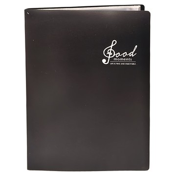 珠友文化 A4不反光資料簿20入  尺寸23x31.1x1.8cm 聚丙烯(PP)材質  音黑  1個