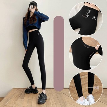 [米蘭精品] 鯊魚褲瑜珈長褲-緊身高腰收腹提臀女褲子3色74iw5