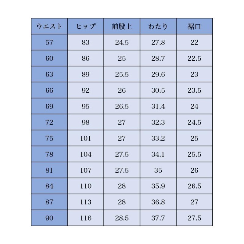 スラックス 夏用 コレクション 薄地