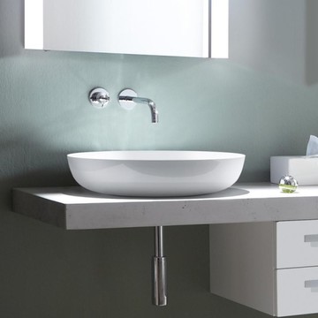 【麗室衛浴】德國KALDEWEI 3180 Miena圓形檯上盆 45cm (含抗污/亮白)出清售完為止