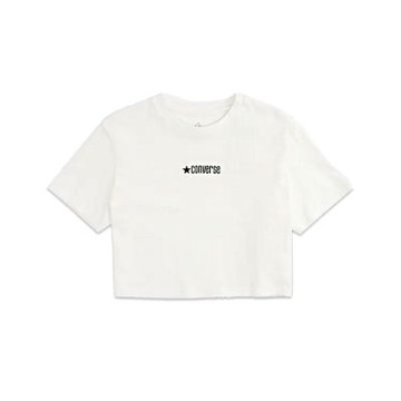 Converse Sorona Jersey Relax Cropped Tee 短袖 女款 白色 WCH607-W2Y