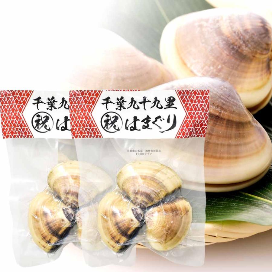 千葉九十九里 祝はまぐり 約250g(殻含む) 標準個数3〜4 計２パック 特産品