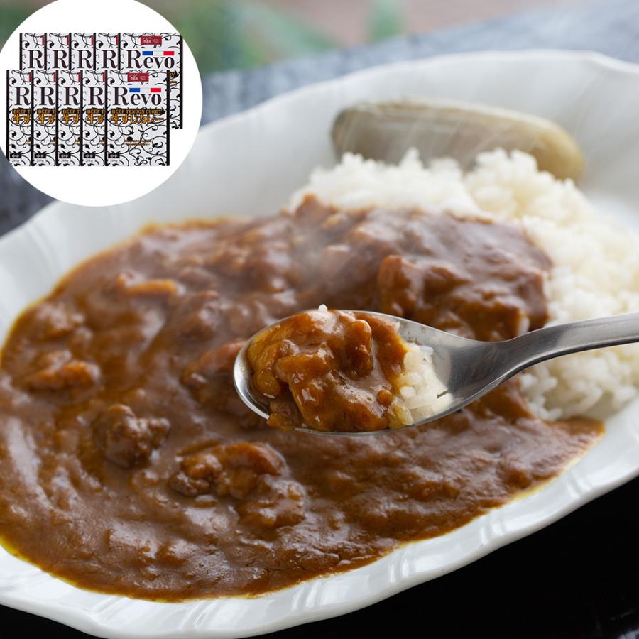 大阪 「洋食Revo」 和牛すじカレー（レトルト・10箱) お取り寄せ お土産 プレゼント