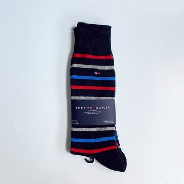 美國百分百【全新真品】Tommy Hilfiger 襪子 中筒 長筒襪 短襪 彈性 TH 透氣 復古 條紋 BJ87