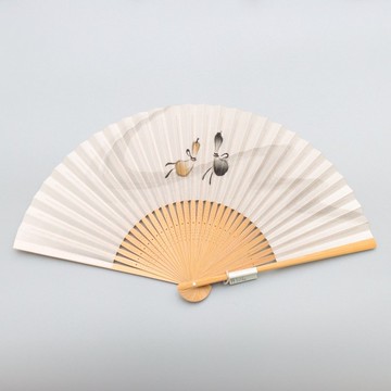 京都白山系列和紙京扇子-瓢簞流水