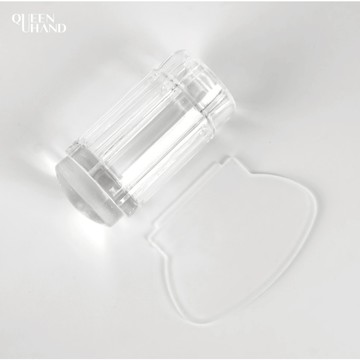 [轉印工具一組搞定] 隔日配 美甲 透明矽膠 轉印章 透明刮刀 帶蓋矽膠印章 硅膠轉印章 鋼板轉印 法式神器